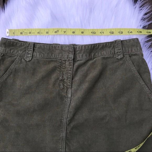 J. Crew army green corduroy skirt. - Picture 4 of 4